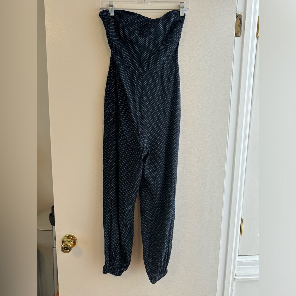 Strapless Polkadot, Balloon Pant Jumpsuit